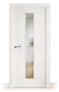Puerta Maciza LP-900 V1C de Interior Lacada Blanca 