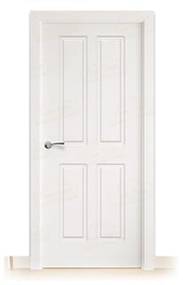Puerta Maciza Neptuno de Interior Lacada Blanca