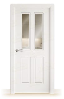 Puerta Maciza Neptuno-V2 de Interior Lacada Blanca
