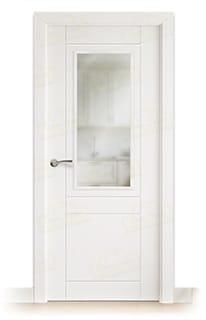 Puerta Maciza P110 ZV1 de Interior Lacada Blanca 