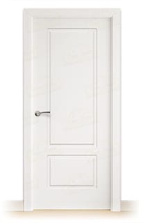 Puerta Maciza P-12 de Interior Lacada Blanca 