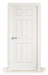 Puerta Maciza P16 de Interior Lacada Blanca