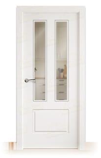 Puerta Maciza P21 V2 de Interior Lacada Blanca 