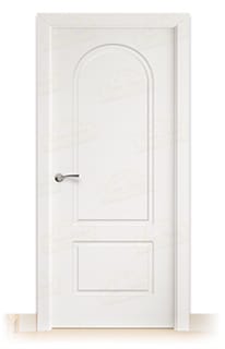 Puerta Maciza P42 de Interior Lacada Blanca 