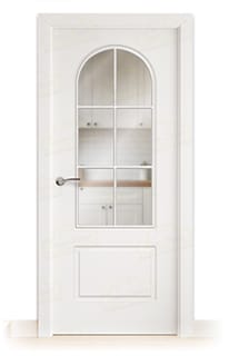 Puerta Maciza P42 V6 de Interior Lacada Blanca 