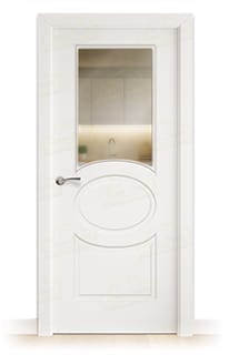 Puerta Maciza P620 V1 de Interior Lacada Blanca 