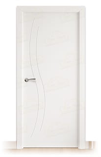 Puerta Maciza Panamá de Interior Lacada Blanca 