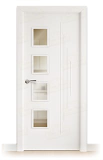 Puerta Maciza PL-1100 BV4L de Interior Lacada Blanca 
