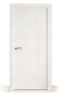 Puerta Maciza PL-1100 de Interior Lacada Blanca 