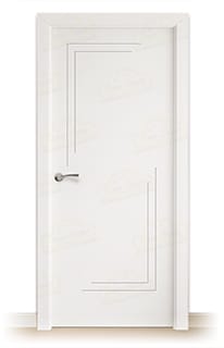 Puerta Maciza PL-1400 de Interior Lacada Blanca 
