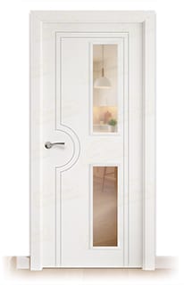 Puerta Maciza PL-1600 V2 de Interior Lacada Blanca 