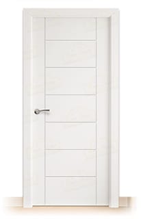 Puerta Maciza PL-3200 de Interior Lacada Blanca 
