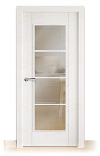 Puerta Maciza PL-3200 PV4 de Interior Lacada Blanca 