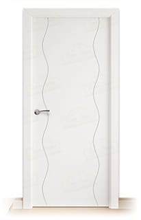 Puerta Maciza PL-3400 de Interior Lacada Blanca 