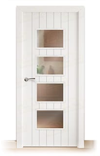 Puerta Maciza PL-3500 BV4 de Interior Lacada Blanca 