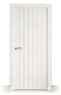 Puerta Maciza PL-3500 de Interior Lacada Blanca 