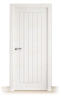 Puerta Maciza PL-3600 de Interior Lacada Blanca 