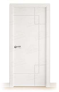 Puerta Maciza PL-4500 de Interior Lacada Blanca 