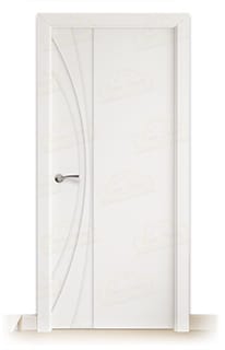 Puerta Maciza PL-Madrid de Interior Lacada Blanca 