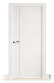 Puerta Maciza PV2 de Interior Lacada Blanca 