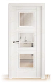 Puerta Maciza PVP4M BV3 de Interior Lacada Blanca 