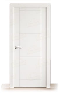 Puerta Maciza PVP4M de Interior Lacada Blanca 