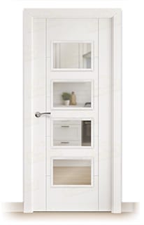 Puerta Maciza PVP5 BV4 de Interior Lacada Blanca 