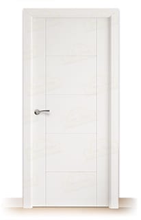 Puerta Maciza PVP5 de Interior Lacada Blanca 