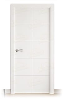 Puerta Maciza PVT10 de Interior Lacada Blanca 