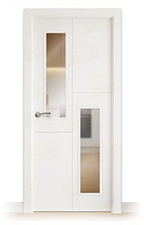 Puerta Maciza PVT4-V2 de Interior Lacada Blanca