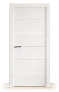 Puerta Maciza PVT7 de Interior Lacada Blanca 