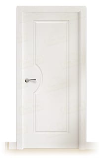 Puerta Maciza Royal de Interior Lacada Blanca 