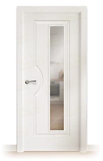 Puerta Maciza Royal V1L de Interior Lacada Blanca 