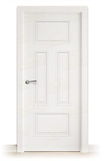 Puerta Maciza UR-140 de Interior Lacada Blanca 
