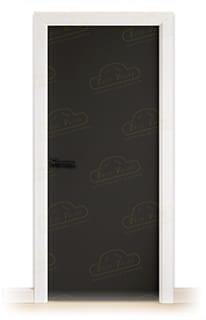 Puerta Premium PL1 Lacada Blanca y Negra de Interior en Block (Maciza)