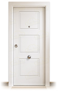 Puerta Blindada 3C Lacada Blanca