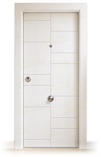 Puerta Blindada ALEZKAR Lacada Blanca