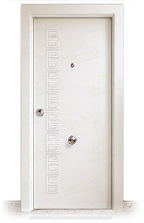 Puerta Blindada Grecia Lacada Blanca