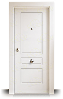 Puerta Blindada LP-13 Lacada Blanca