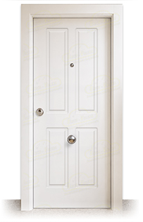 Puerta Blindada NEPTUNO Lacada Blanca