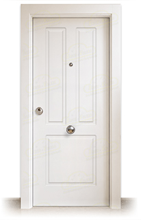 Puerta Blindada P21 Lacada Blanca