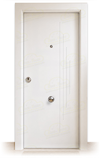Puerta Blindada PL-1100 Lacada Blanca