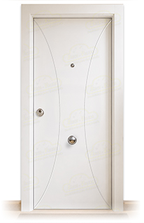 Puerta Blindada PL-1200 Lacada Blanca