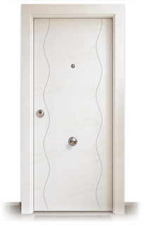 Puerta Blindada PL-3400 Lacada Blanca