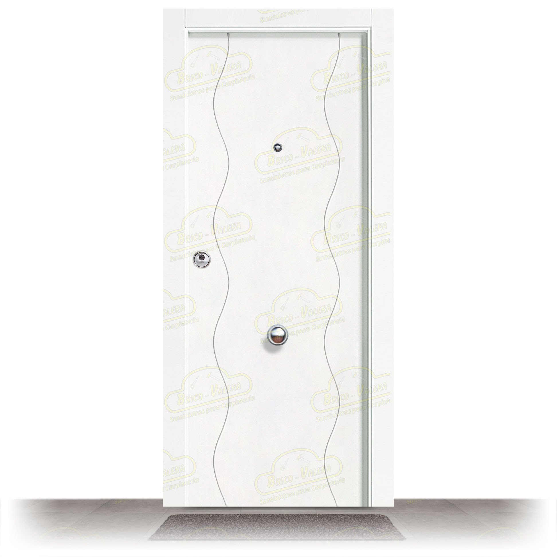 Puerta Blindada PL-3400 Lacada Blanca