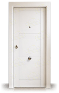 Puerta Blindada PVP4M Lacada Blanca