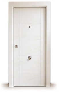 Puerta Blindada PVP5 Lacada Blanca