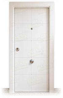 Puerta Blindada PVT10 Lacada Blanca