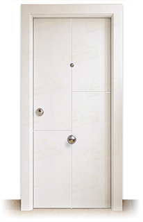 Puerta Blindada PVT4 Lacada Blanca