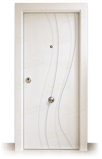 Puerta Blindada RAMBLAS Lacada Blanca